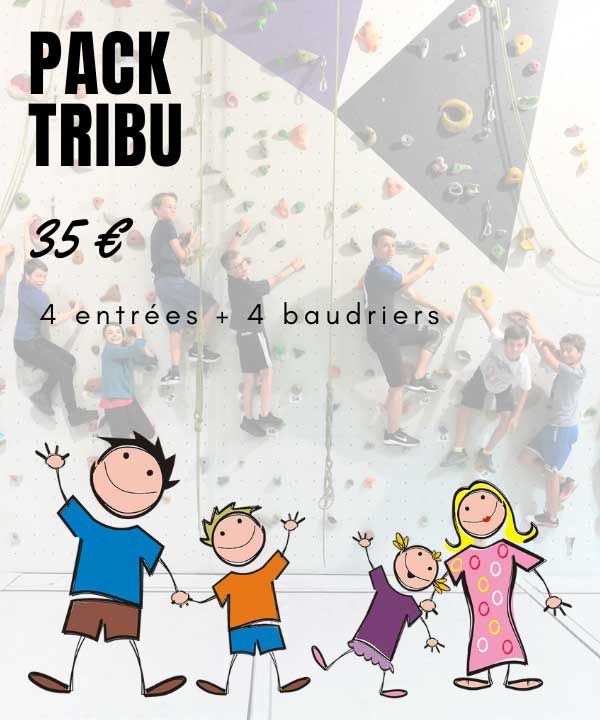 pack famille : l'escalade a petits prix pour 4 personnes