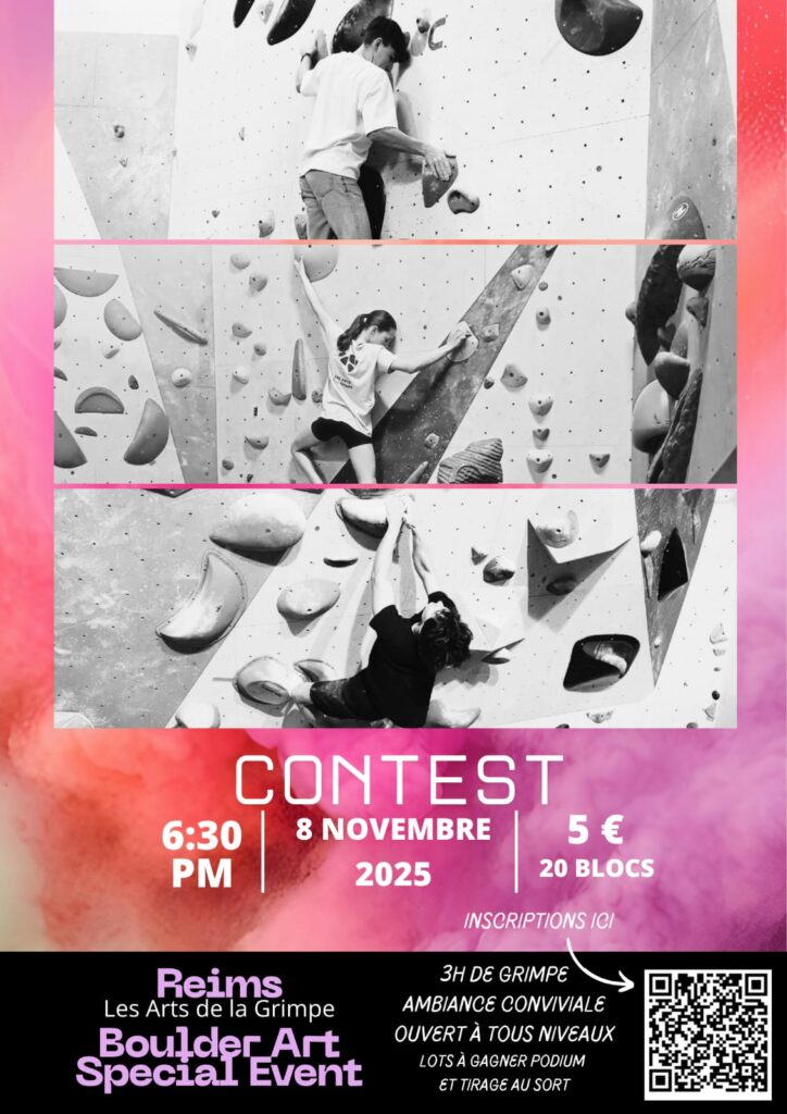 BASE 2024, contest d'escalade de bloc Les Arts de la Grimpe